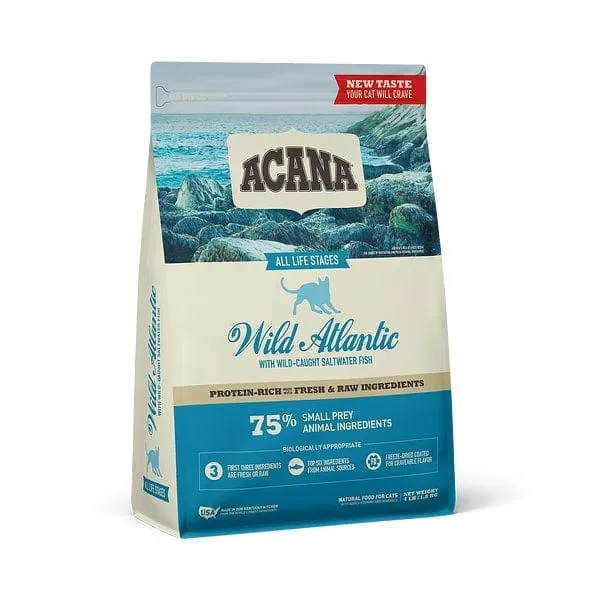 ACANA Grain Free Wild Atlantic Freeze Dried Coated Dry Cat Food