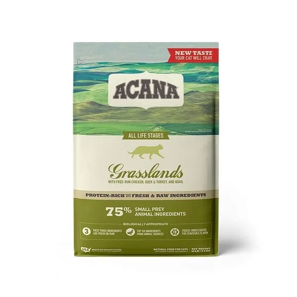 ACANA Grassland Freeze Dried Coated Grain Free Dry Cat Food