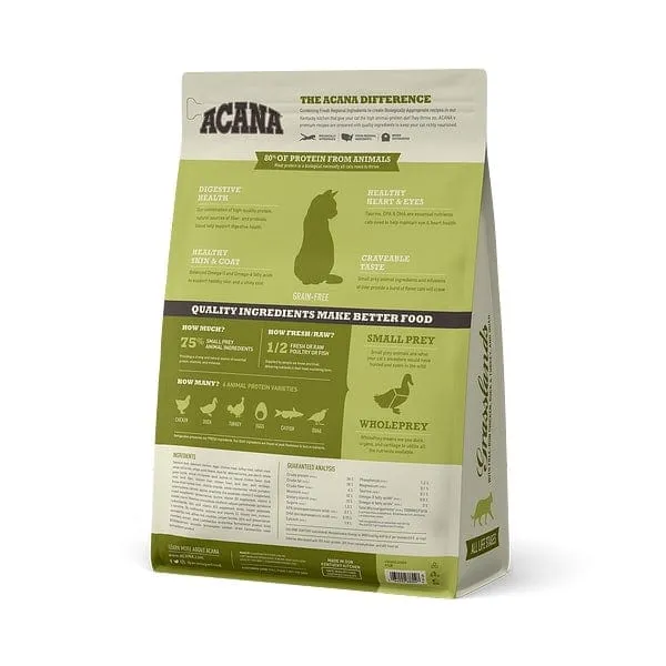 ACANA Grassland Freeze Dried Coated Grain Free Dry Cat Food