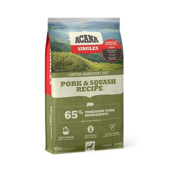 ACANA Singles Pork & Squash Recipe Grain Free Dry Dog Food