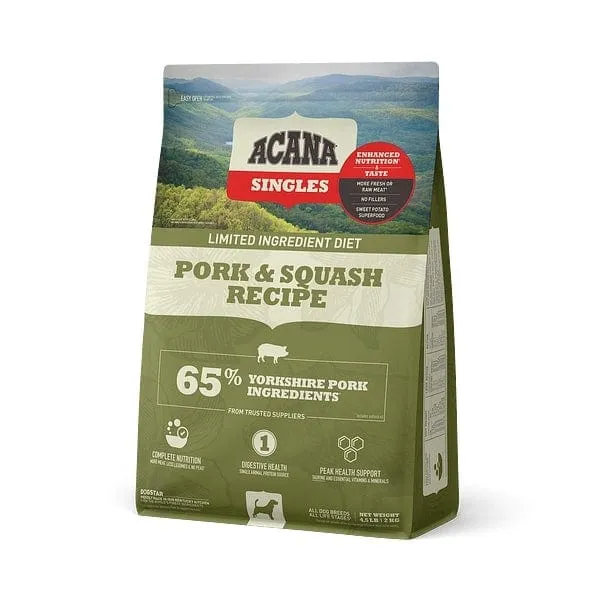 ACANA Singles Pork & Squash Recipe Grain Free Dry Dog Food