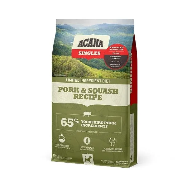 ACANA Singles Pork & Squash Recipe Grain Free Dry Dog Food