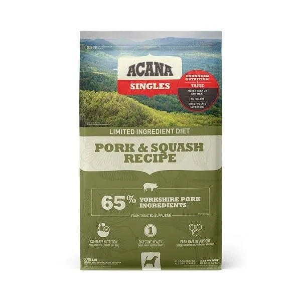 ACANA Singles Pork & Squash Recipe Grain Free Dry Dog Food