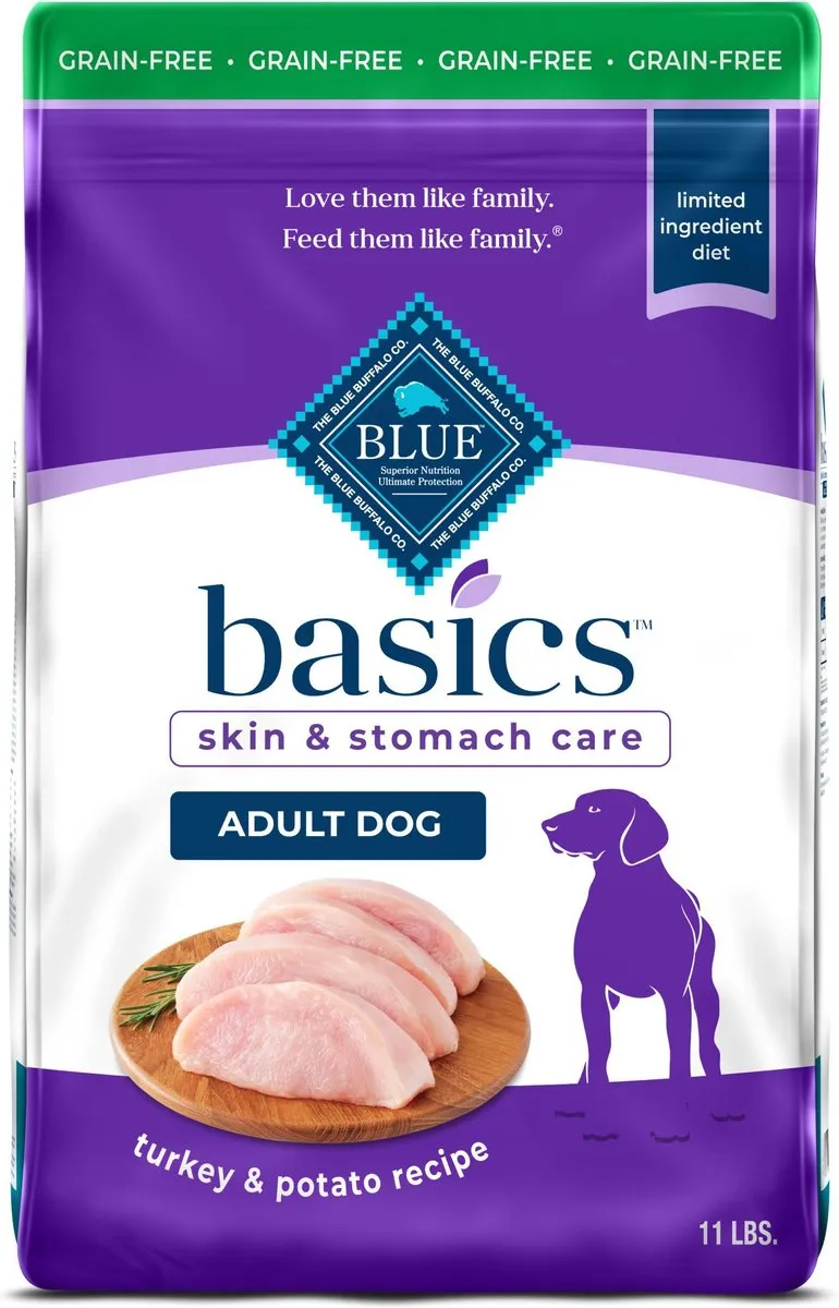 Blue Buffalo Basics Grain Free Adult Turkey and Potato Dry Dog Food