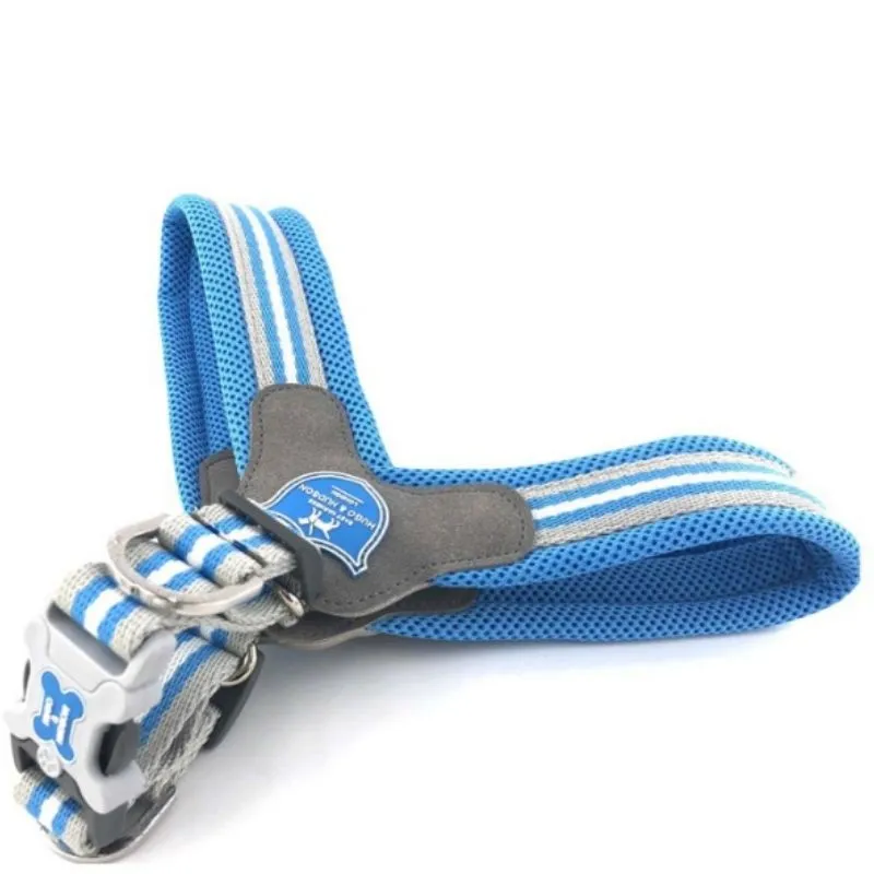 Blue Stripe Dog Harness