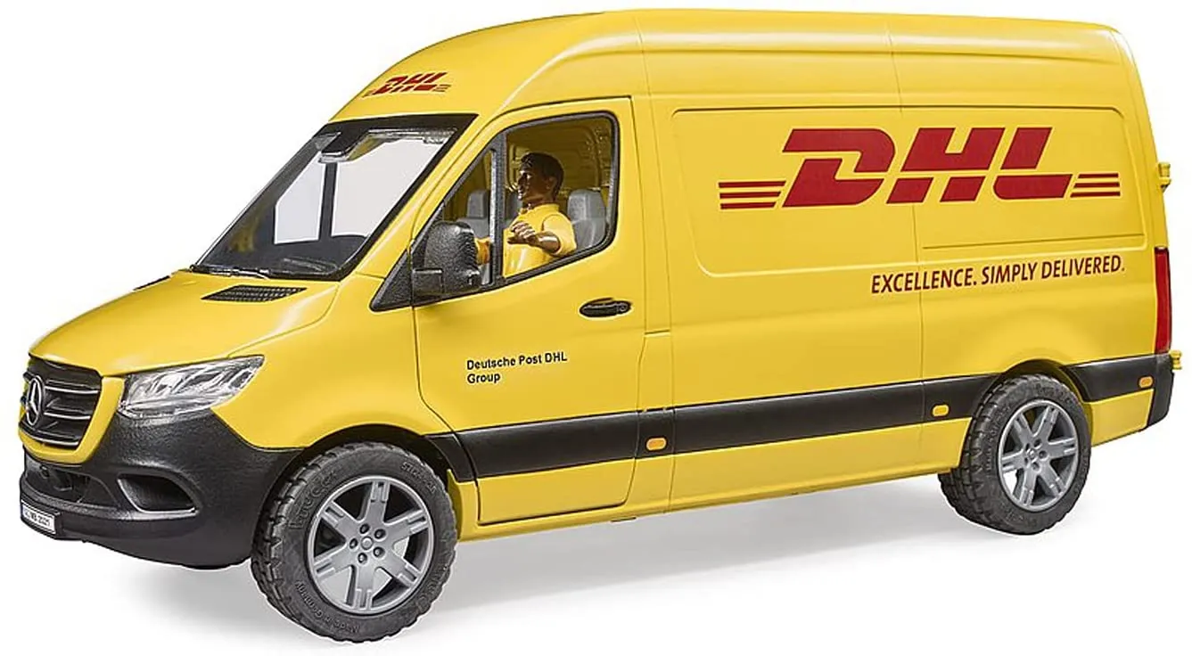 Bruder MB Sprinter DHL Delivery Van with Driver 02671