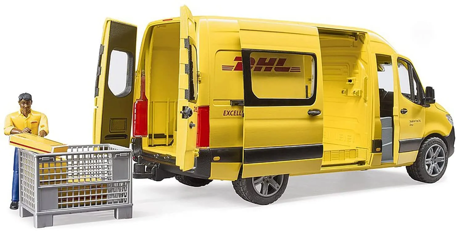 Bruder MB Sprinter DHL Delivery Van with Driver 02671