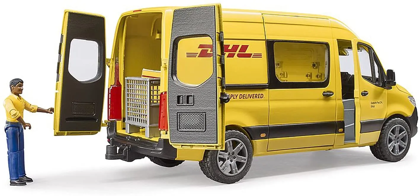 Bruder MB Sprinter DHL Delivery Van with Driver 02671