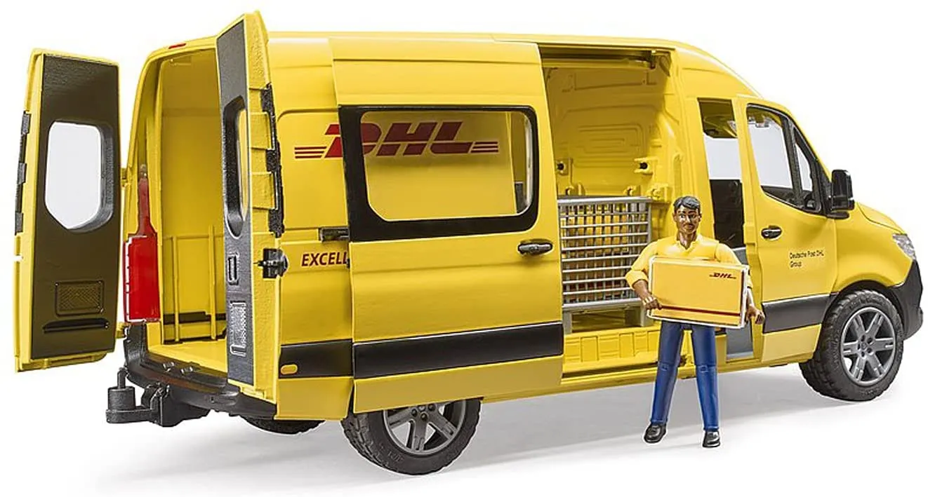 Bruder MB Sprinter DHL Delivery Van with Driver 02671