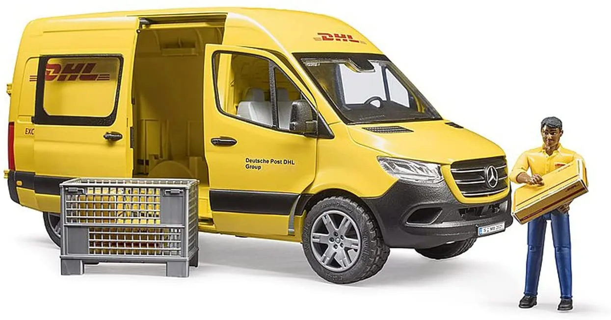 Bruder MB Sprinter DHL Delivery Van with Driver 02671