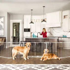 Double Door Super Wide Pet Gate & Pet Yard