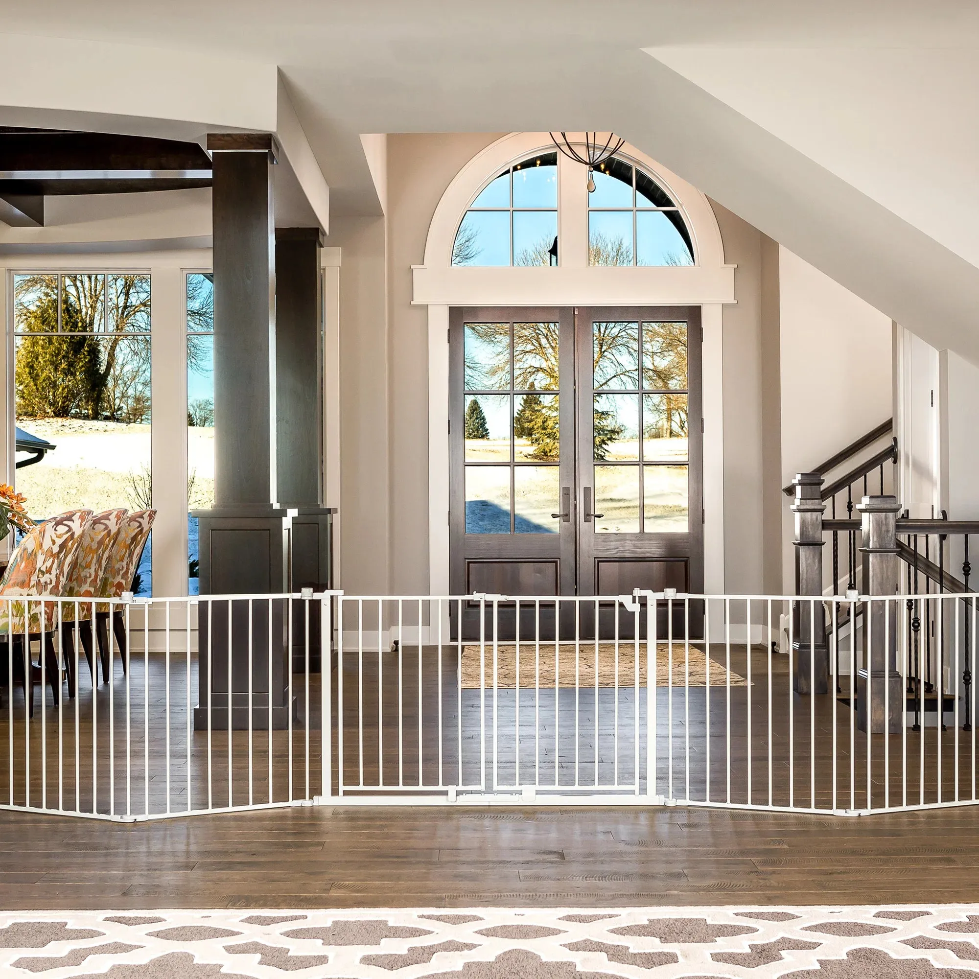 Double Door Super Wide Pet Gate & Pet Yard