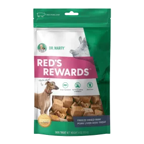 DR. MARTY Red’s Rewards Freeze-Dried Raw Pork Liver Dog Treats