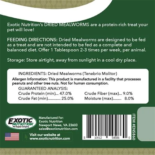 Dried Mealworm Treat 1.41 oz.