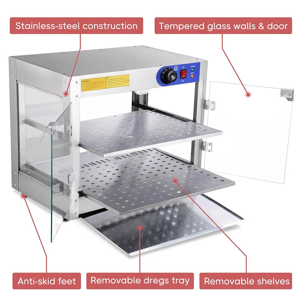 Food Warmer Display Cabinet 2-Tier