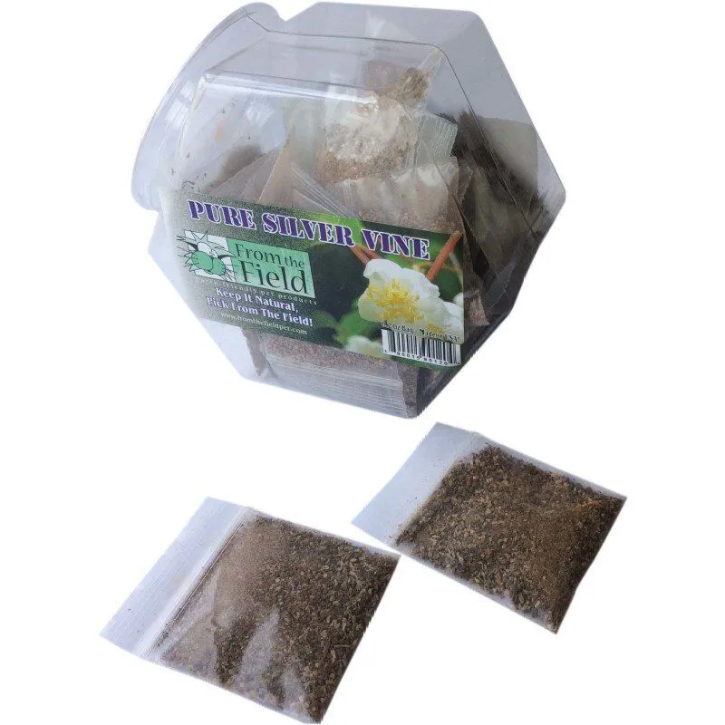 From The Field Pure Silver Vine Catnip Refill Pouch