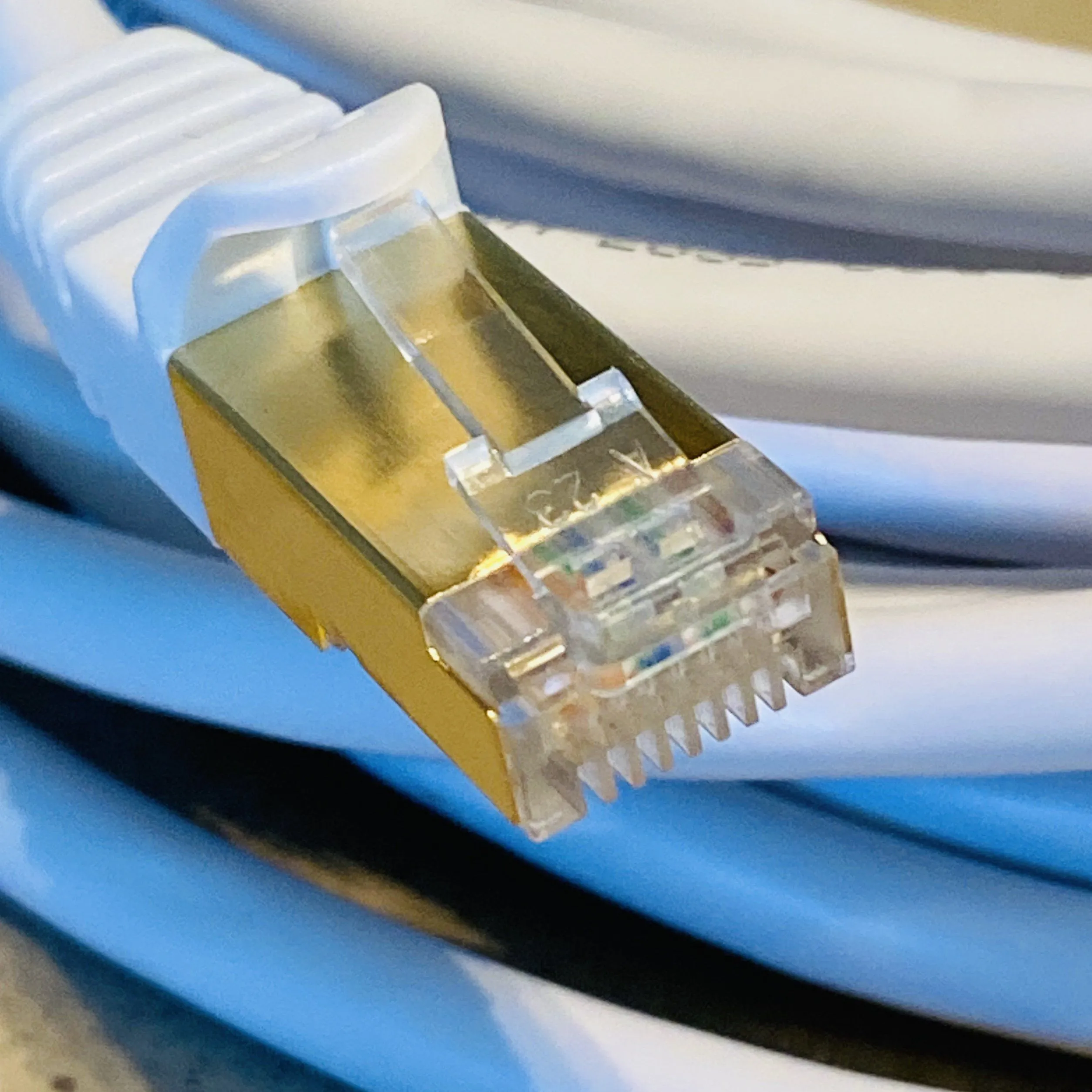 Hard Wire Shielded CAT 8 Ethernet Cables For Best EMF Protection Available--EMF FREE-NO RADIATION!