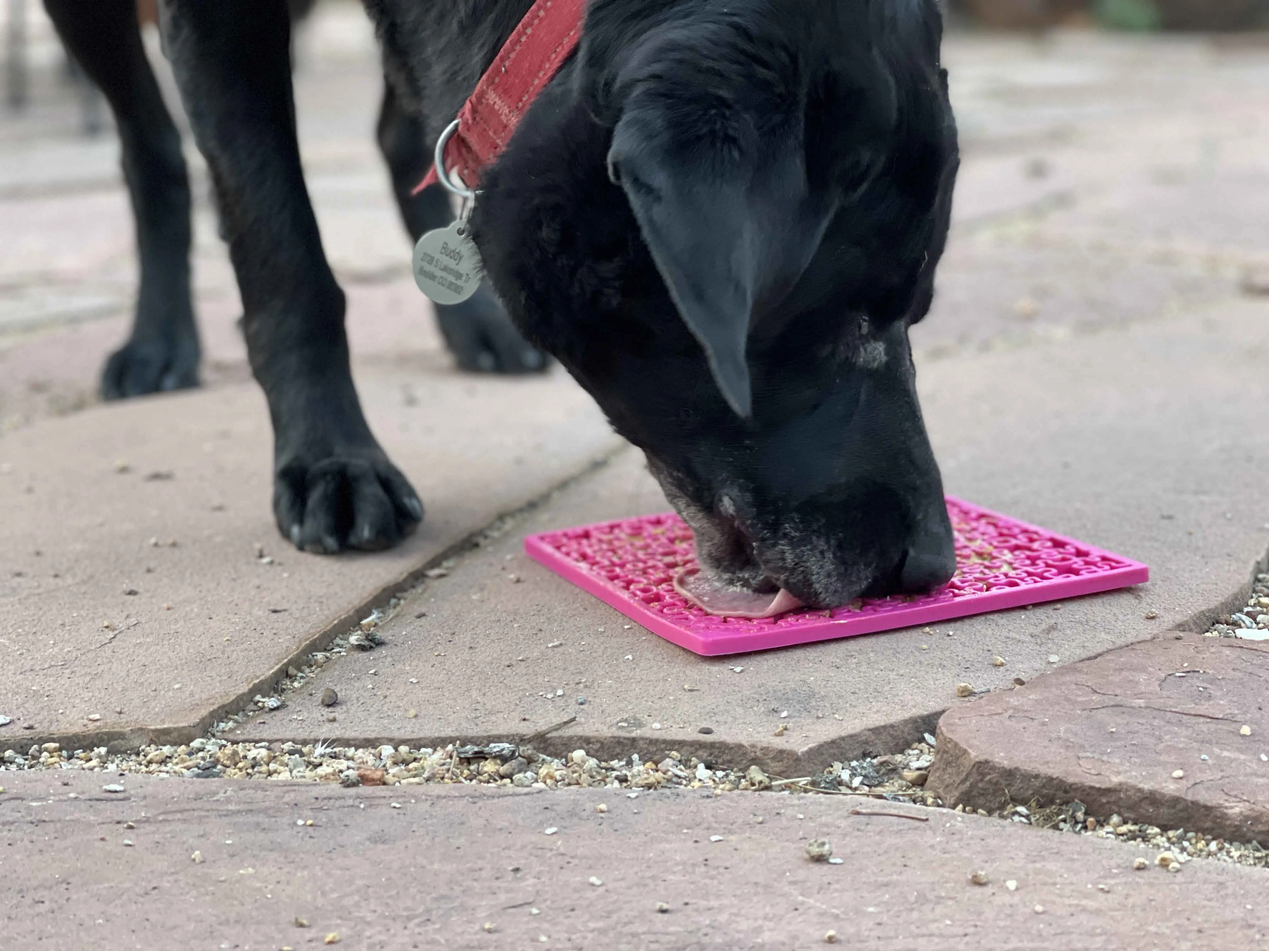 Jigsaw Design Emat Enrichment Licking Mat, Pink