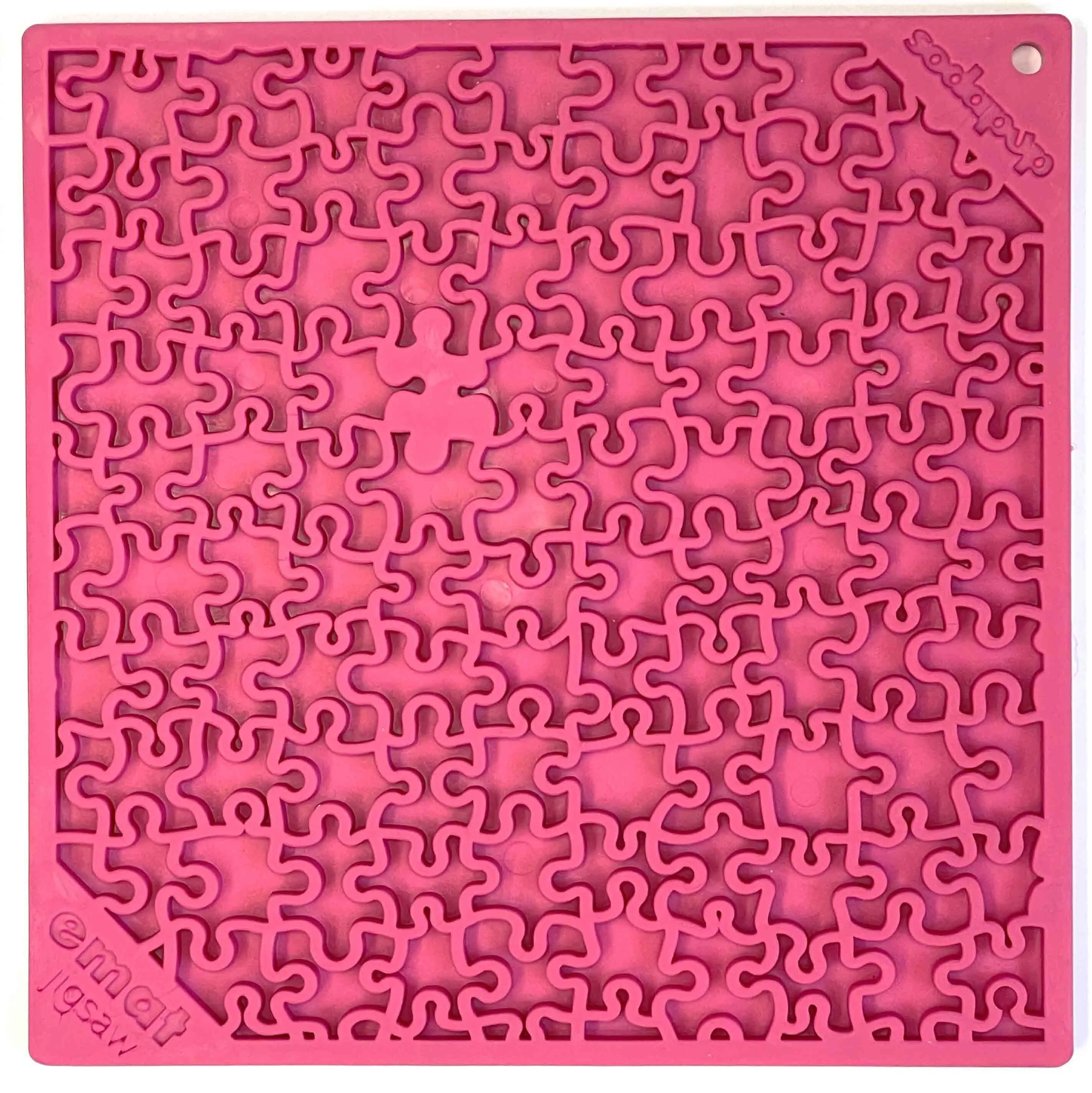 Jigsaw Design Emat Enrichment Licking Mat, Pink