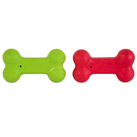 JW ISqueak Bones Dog Toys 2-pk