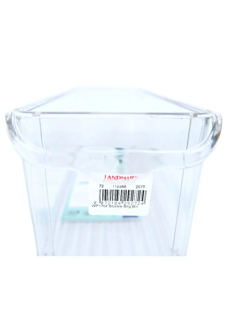 Landmark Stackable Multi-purpose Bin - Clear