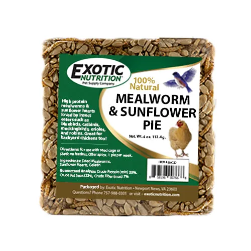 Mealworm & Sunflower Pie