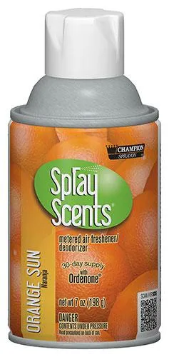 Metered Air Fresheners SprayScents® Orange Sun Champion Sprayon 7 oz Can - 5182, Box of 12