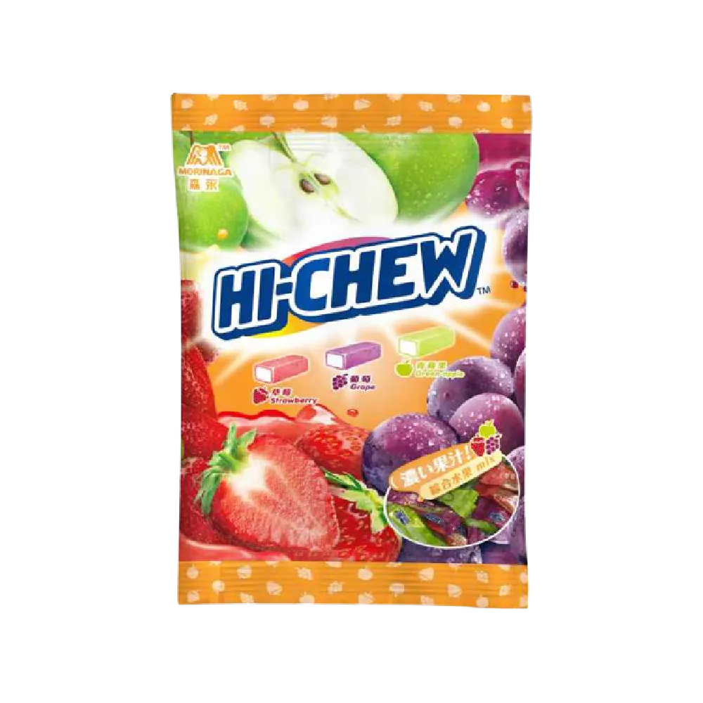 MORINAGA Hi-Chew Strawberry, Grape & Green Apple Favors 110g