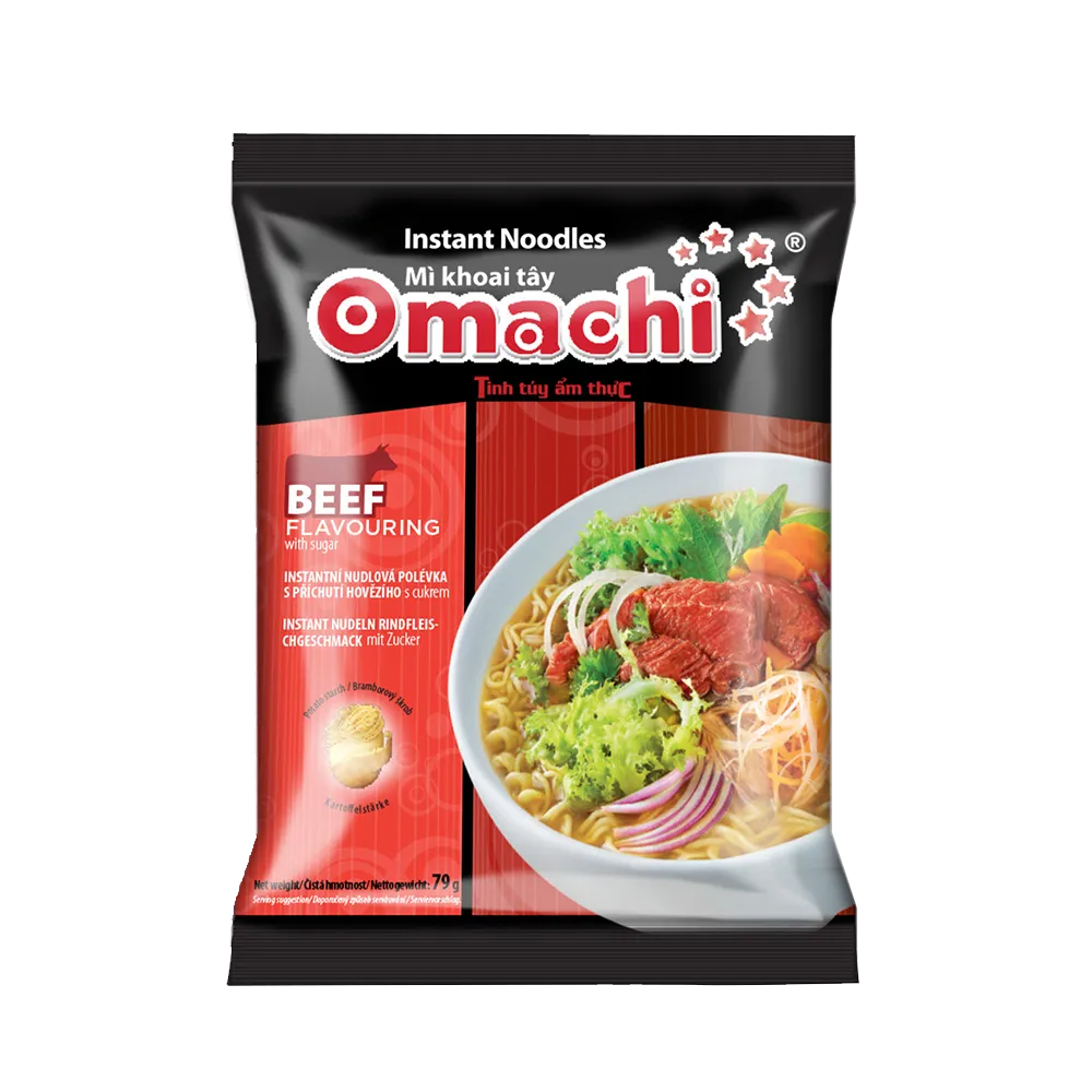 OMACHI Instant Noodles With Potato Starch _ Beef Flavouring 79g