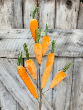 Orange Velvet Carrot Spray, 32" Carrot Spray