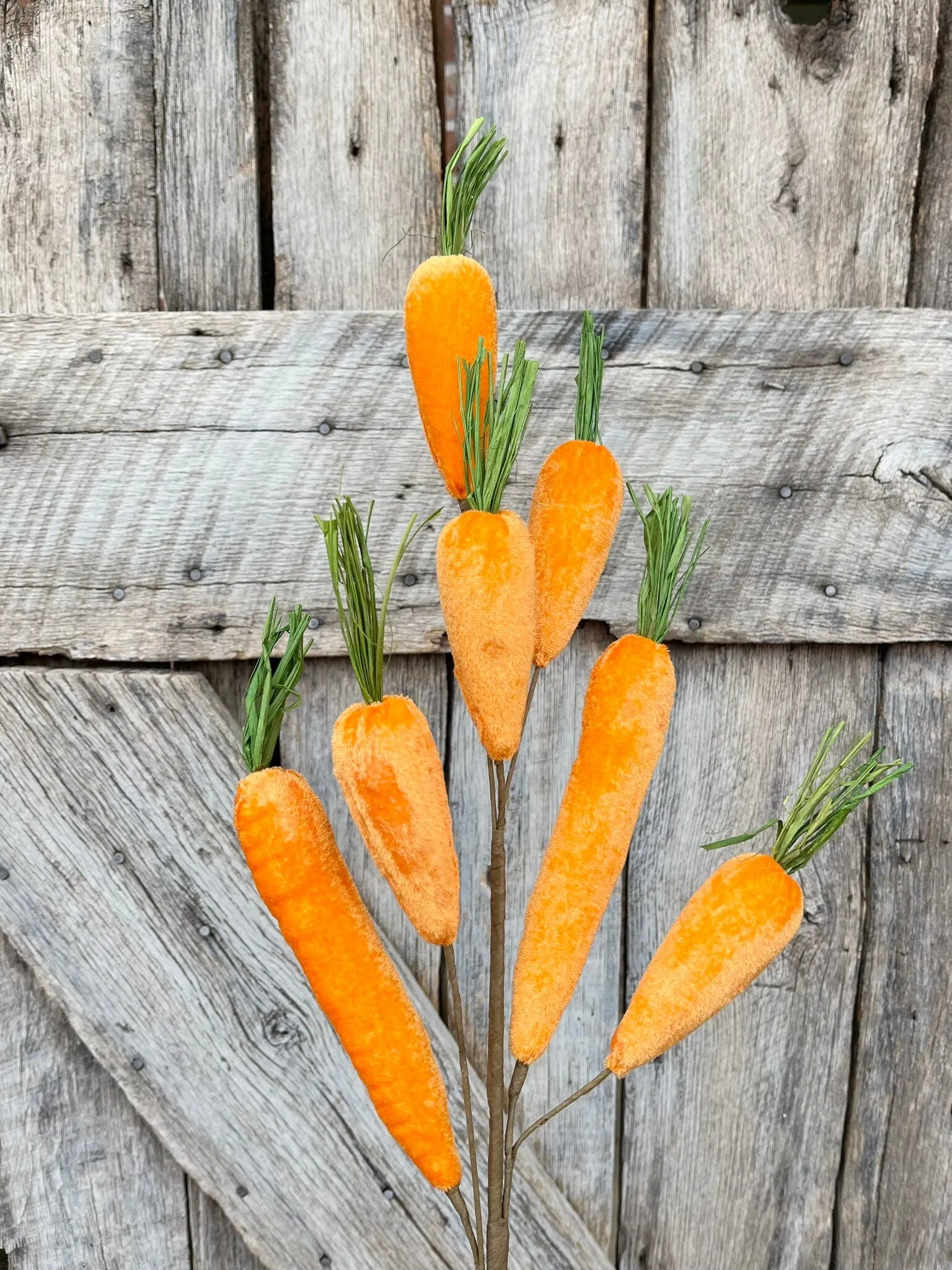 Orange Velvet Carrot Spray, 32" Carrot Spray