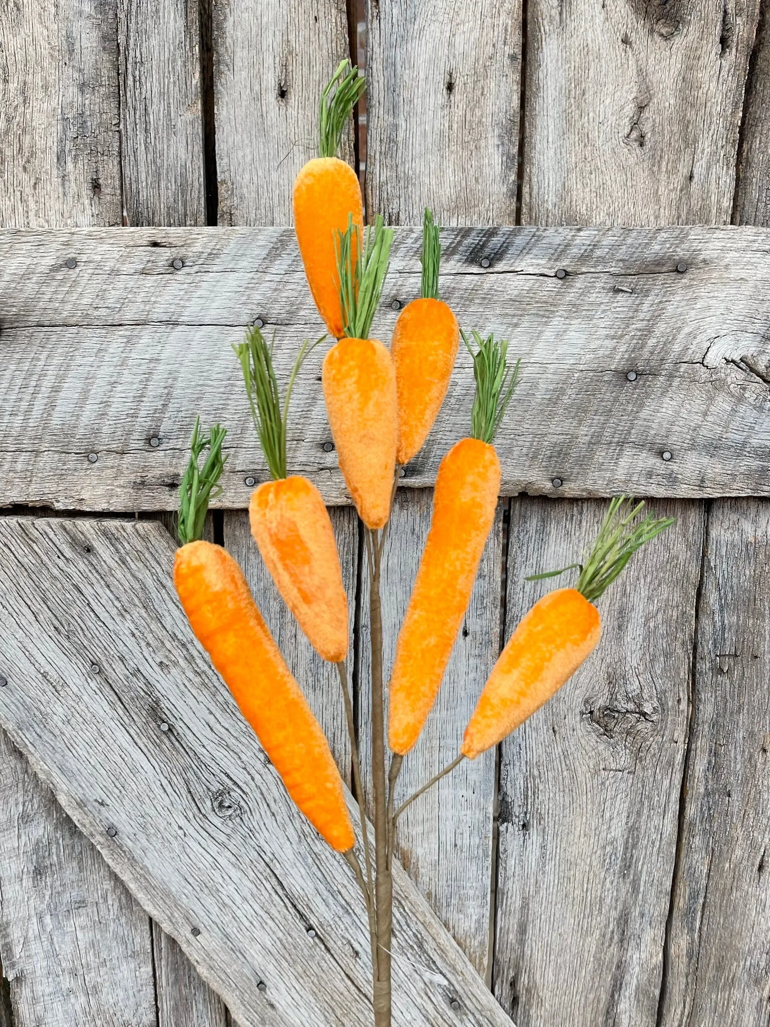 Orange Velvet Carrot Spray, 32" Carrot Spray