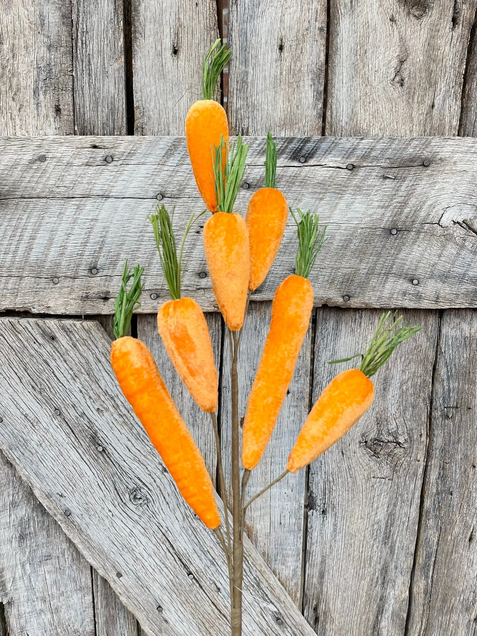 Orange Velvet Carrot Spray, 32" Carrot Spray