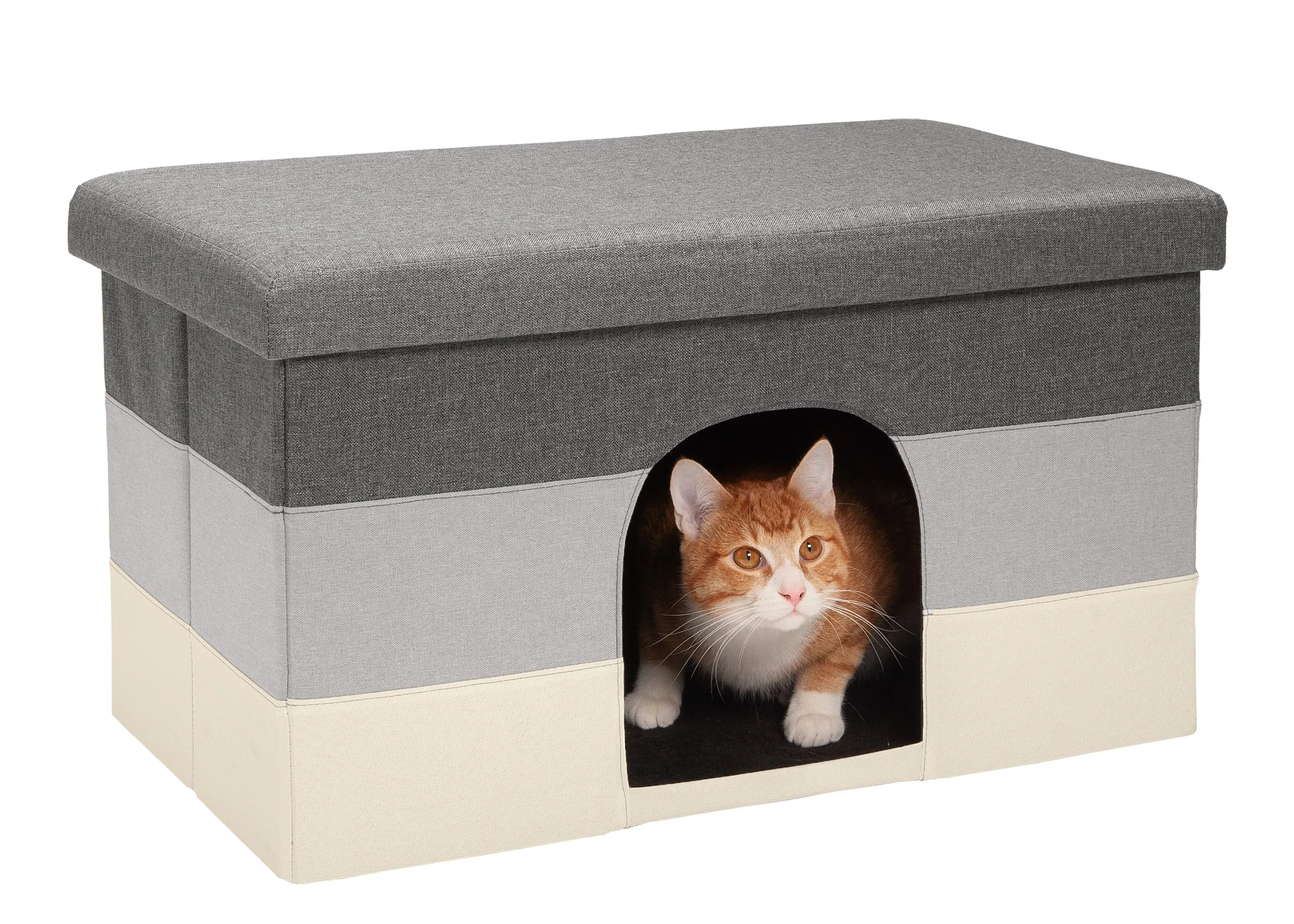 Pet House Footstool Ottoman Hideaway