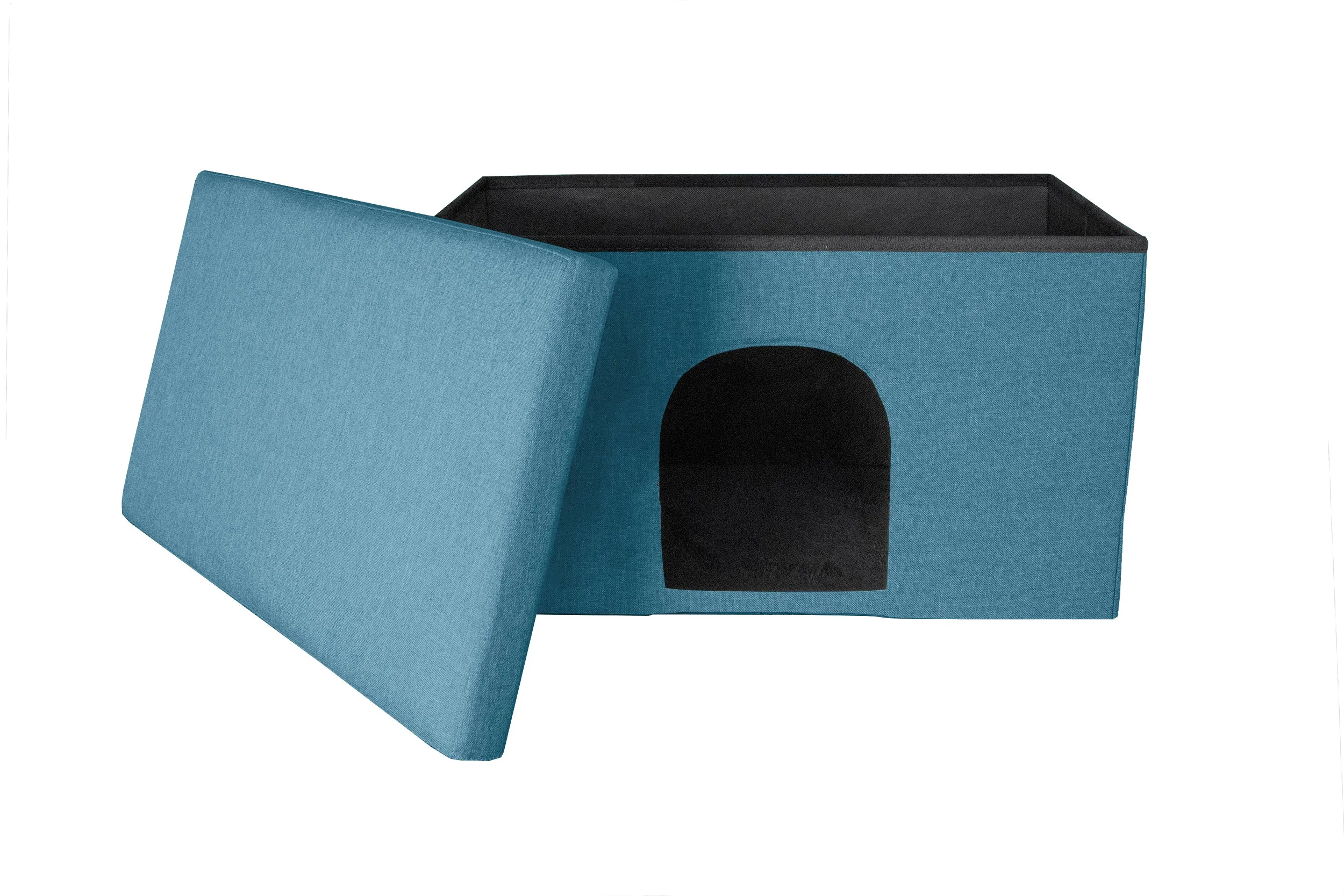 Pet House Footstool Ottoman Hideaway