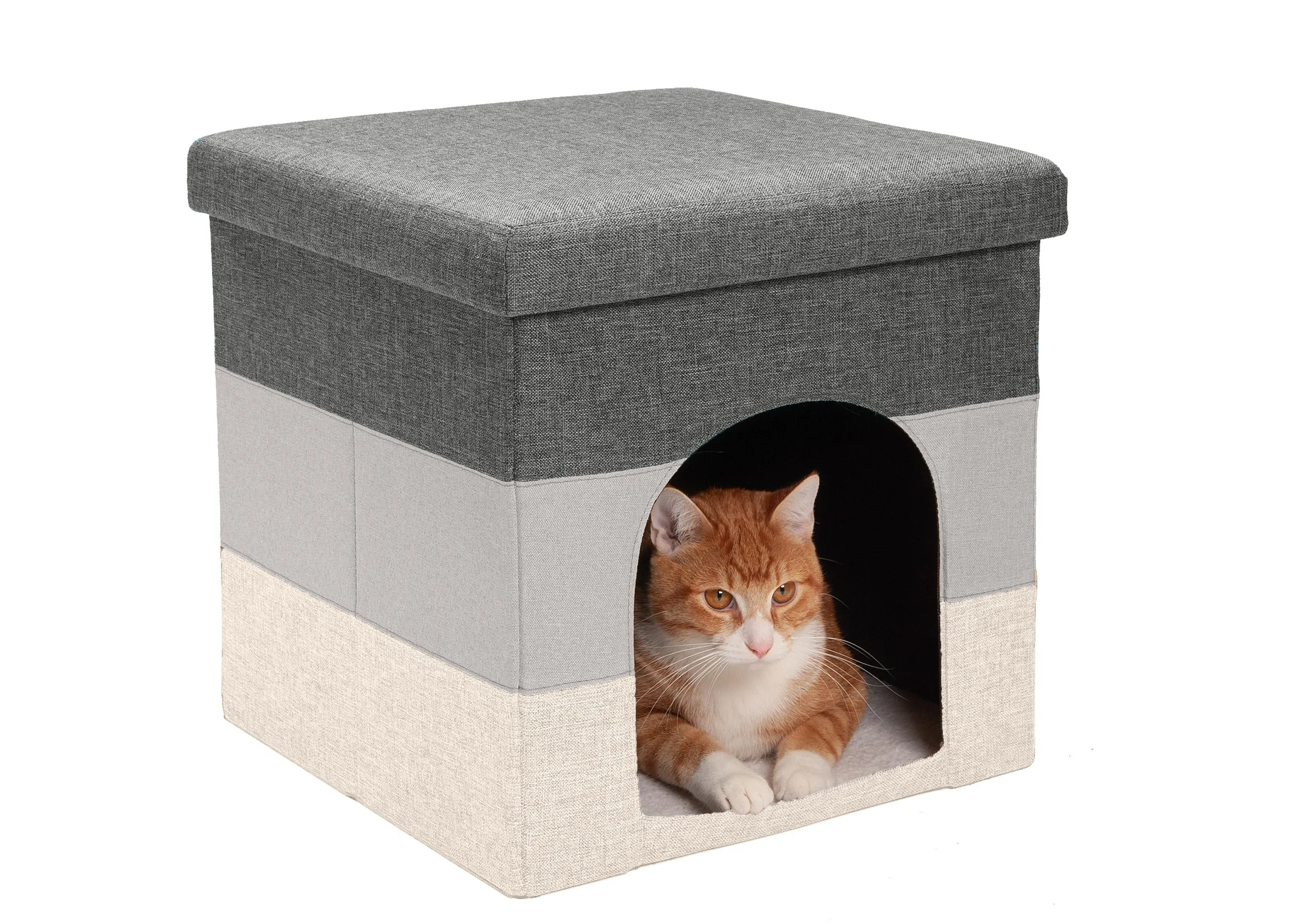 Pet House Footstool Ottoman Hideaway