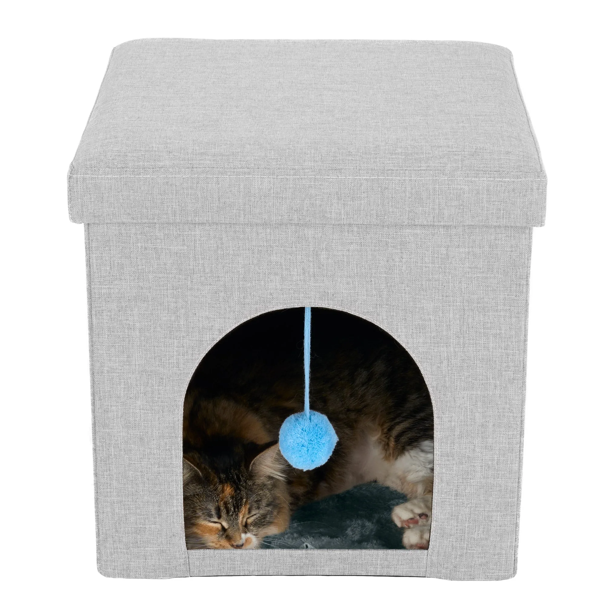 Pet House Footstool Ottoman Hideaway