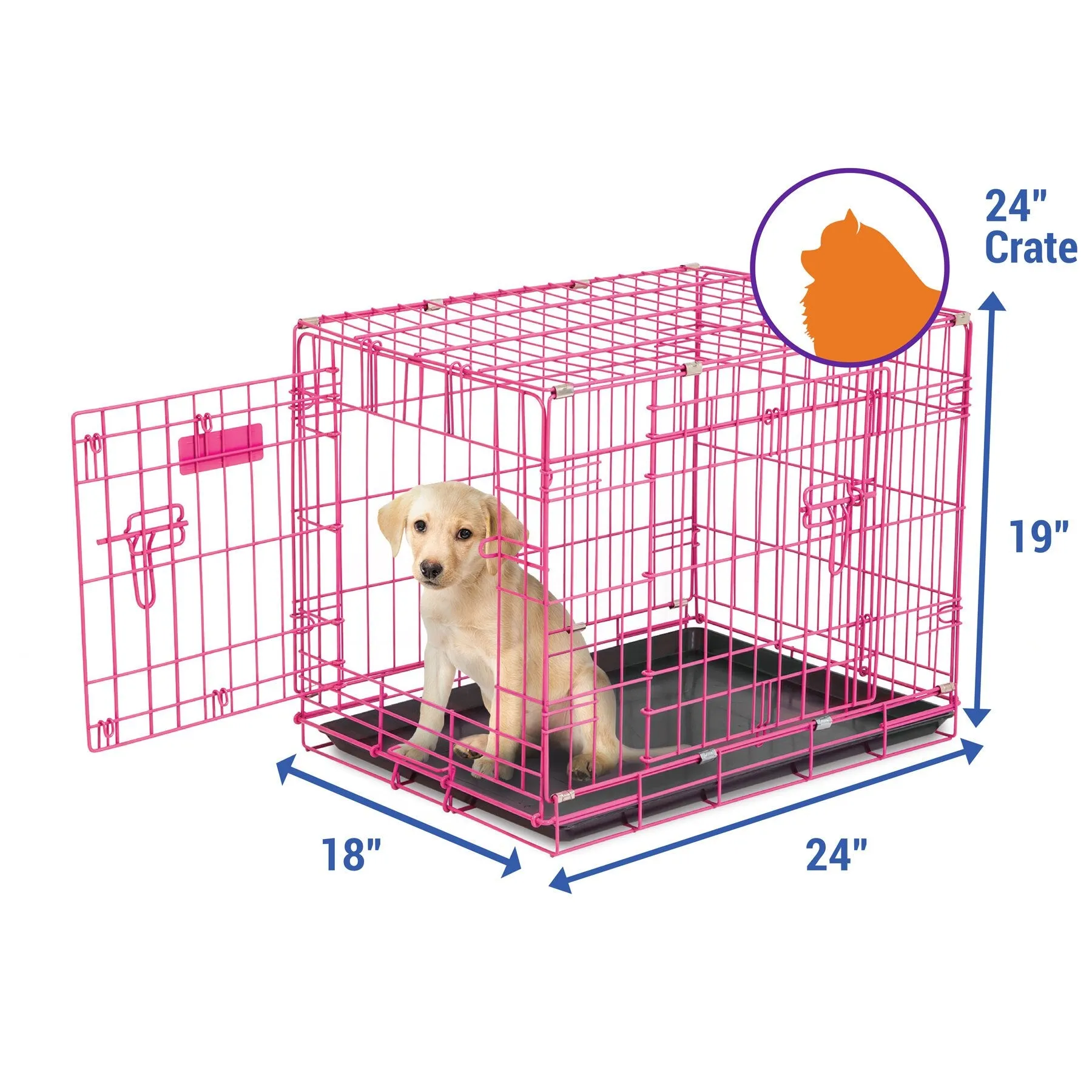 Petmate 2 Door Wire Puppy Crate