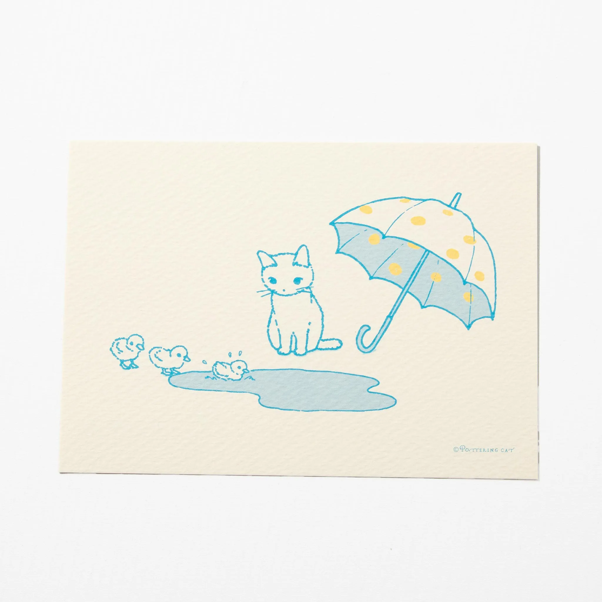 Seasonal Postcard Puddles by POTTERING CAT