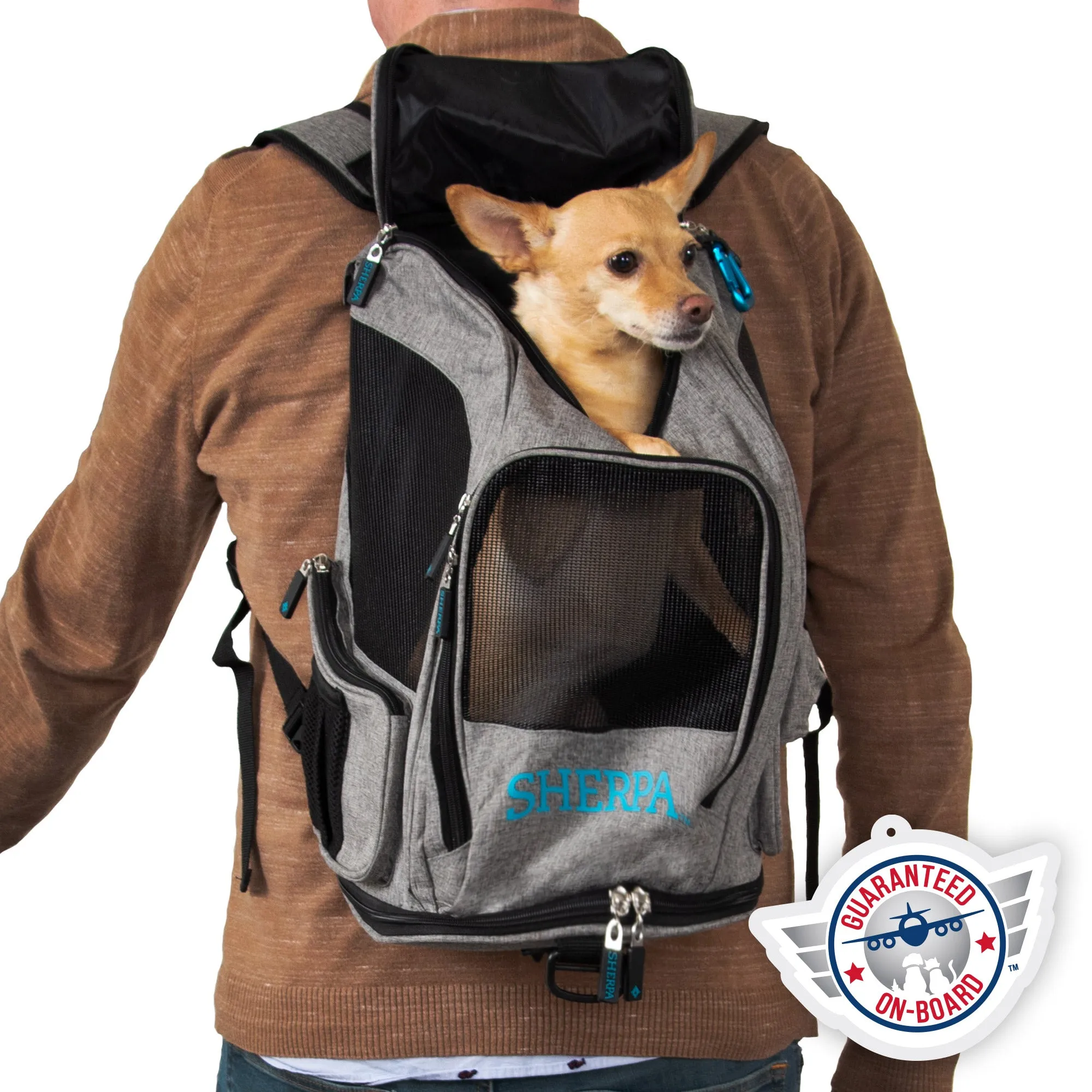 Sherpa - Duffel Backpack Travel Bag Pet Carrier