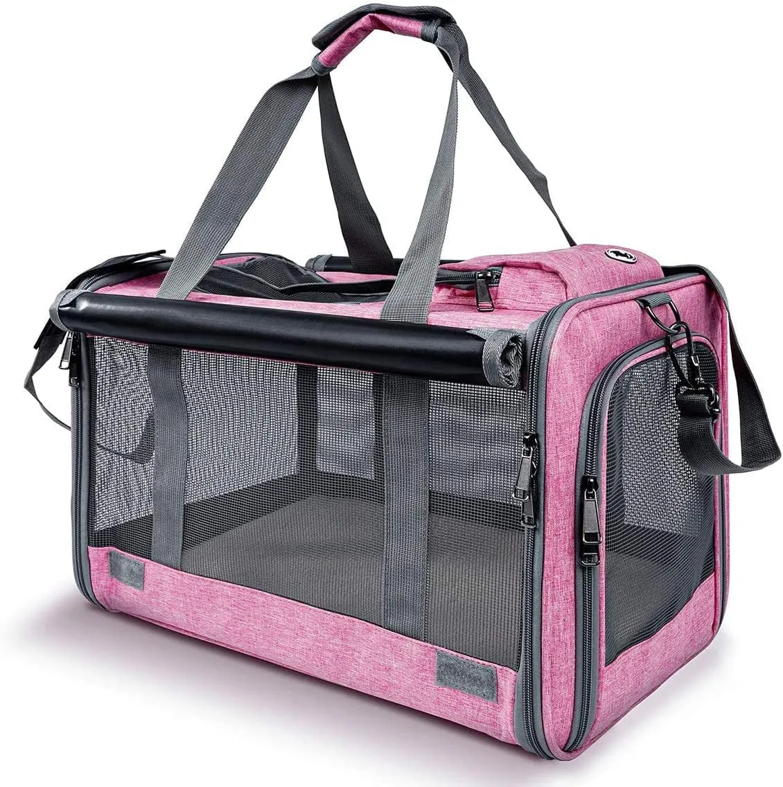 Soft-Sided Pet Carrier for Large and Medium Cats and Puppies - Travel Carrier with Privacy Protection