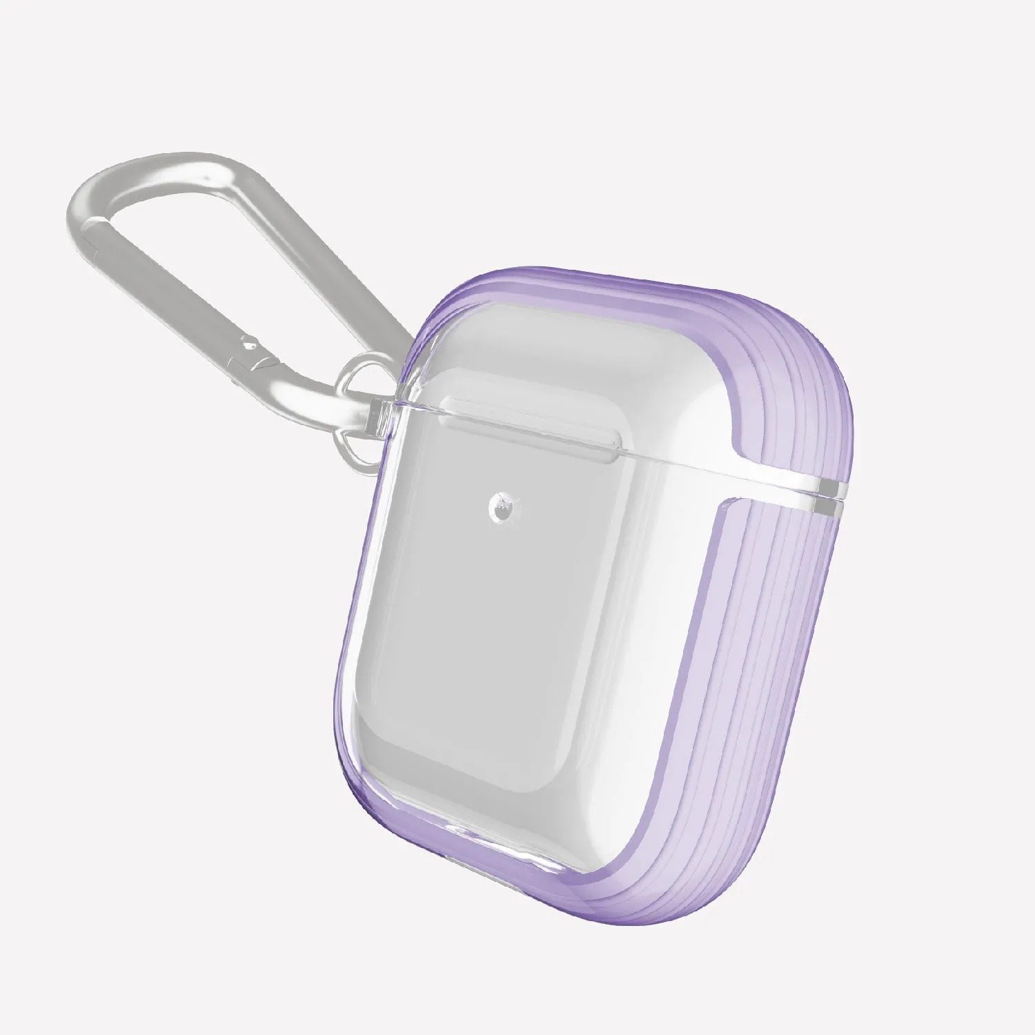 X-Doria Defense Clear Apple AirPods 2&1 Charging Case Cover with Carabiner Clip